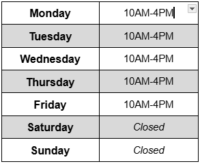 chart displaying current rambikes hours